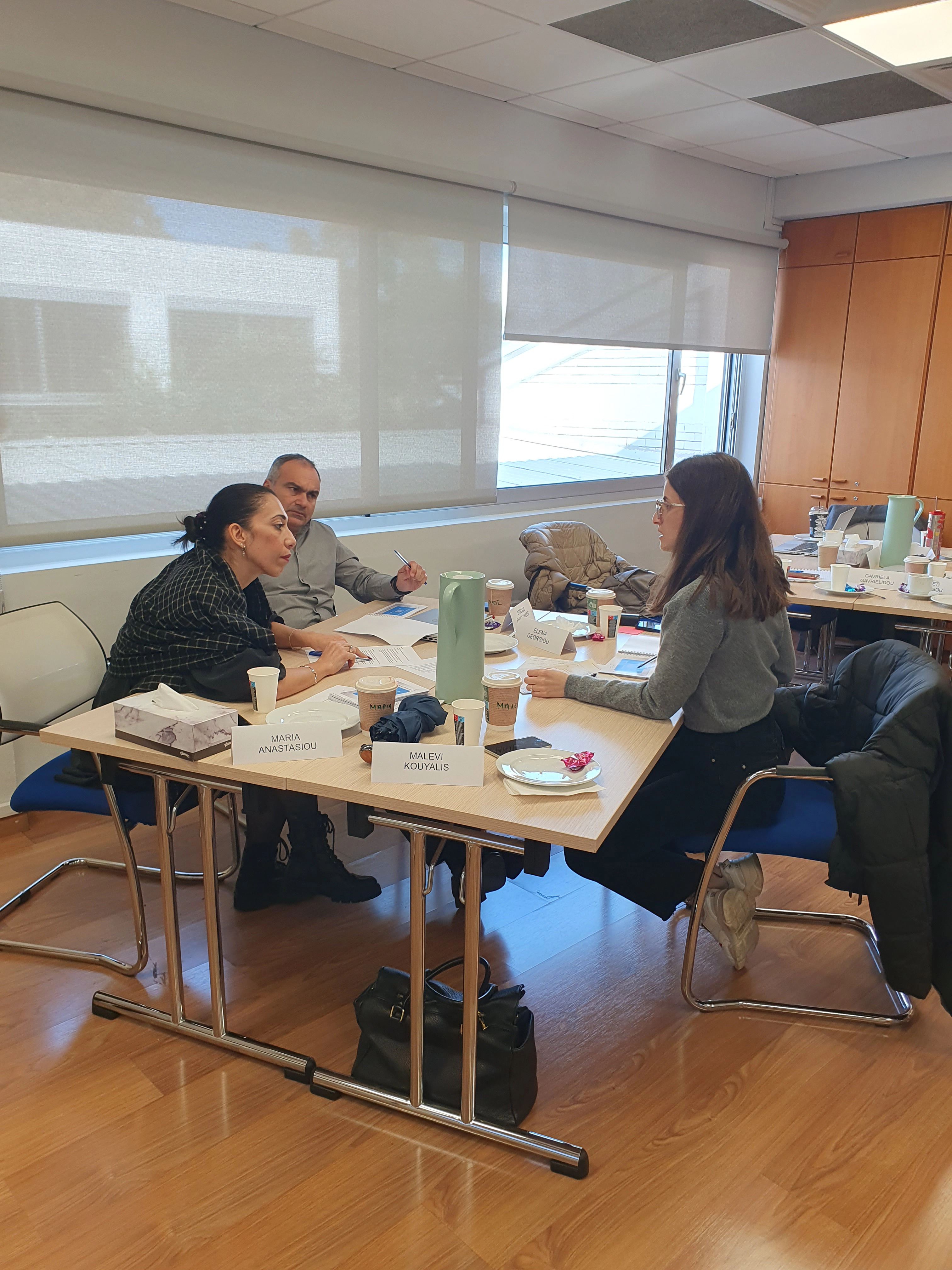 One on one discussion during negotiation training.